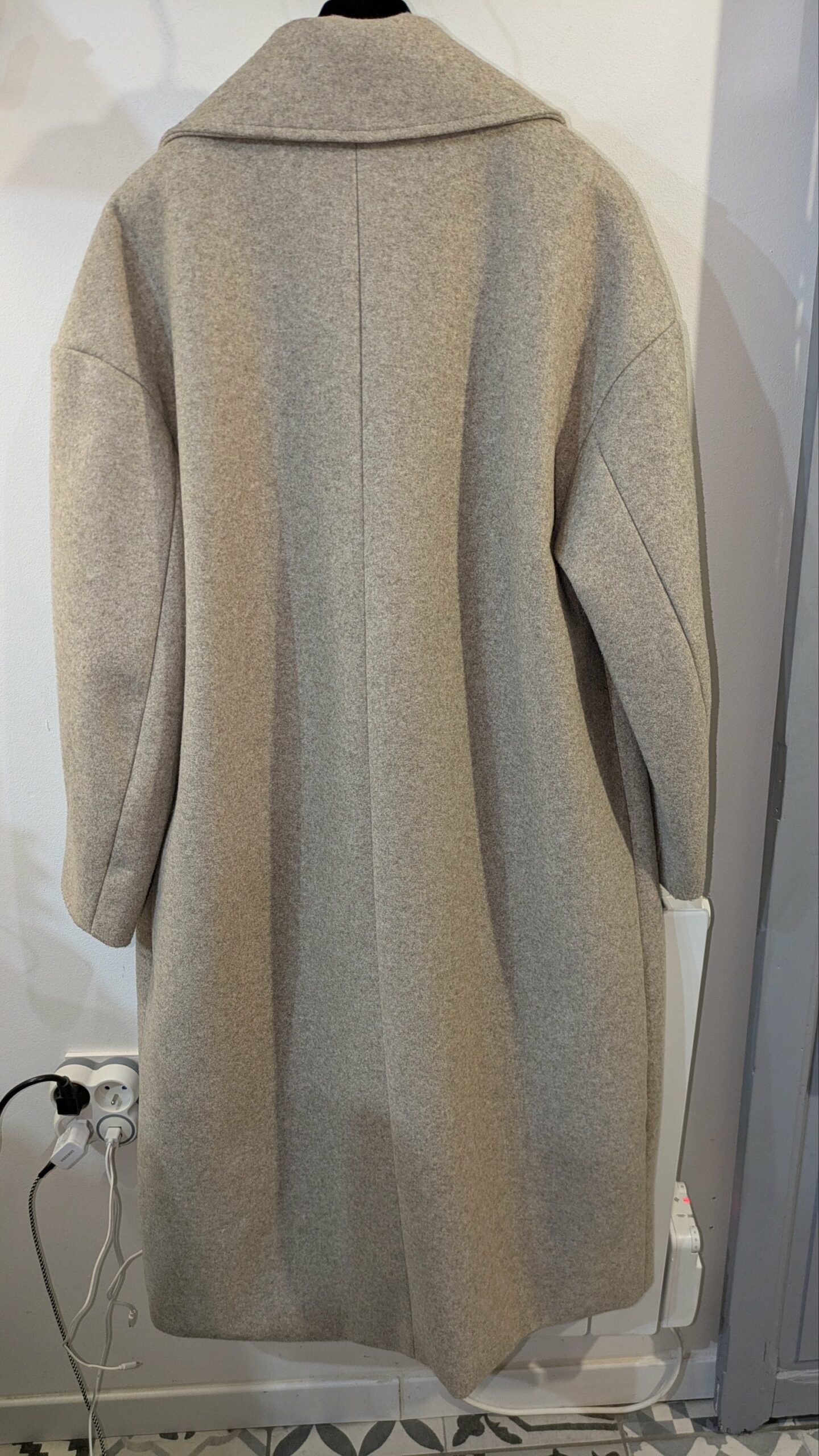 manteau long beige ZARA taille 42 â Image 2