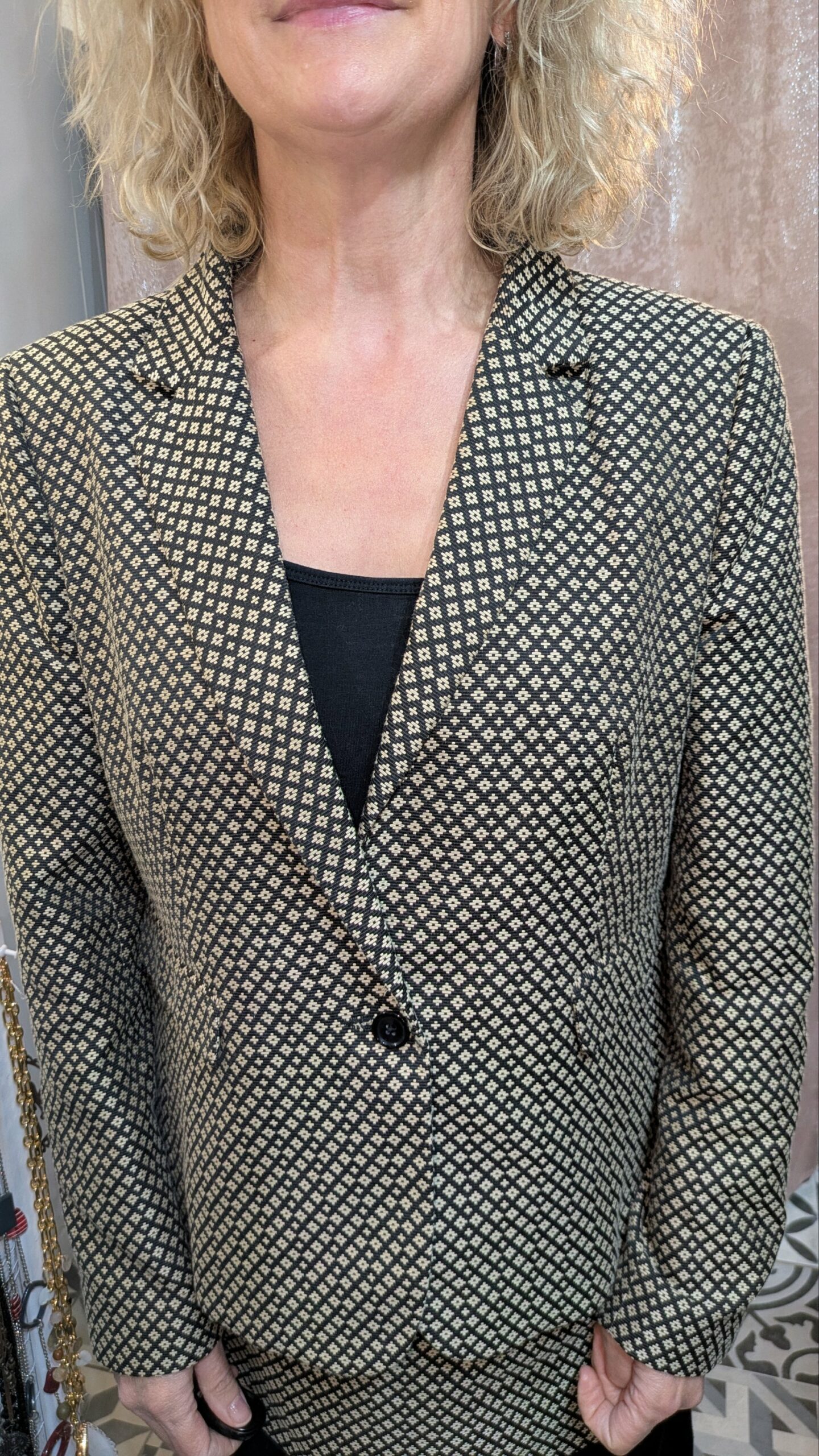 tailleur 1.2.3 beige et marron taille 46 – Image 11