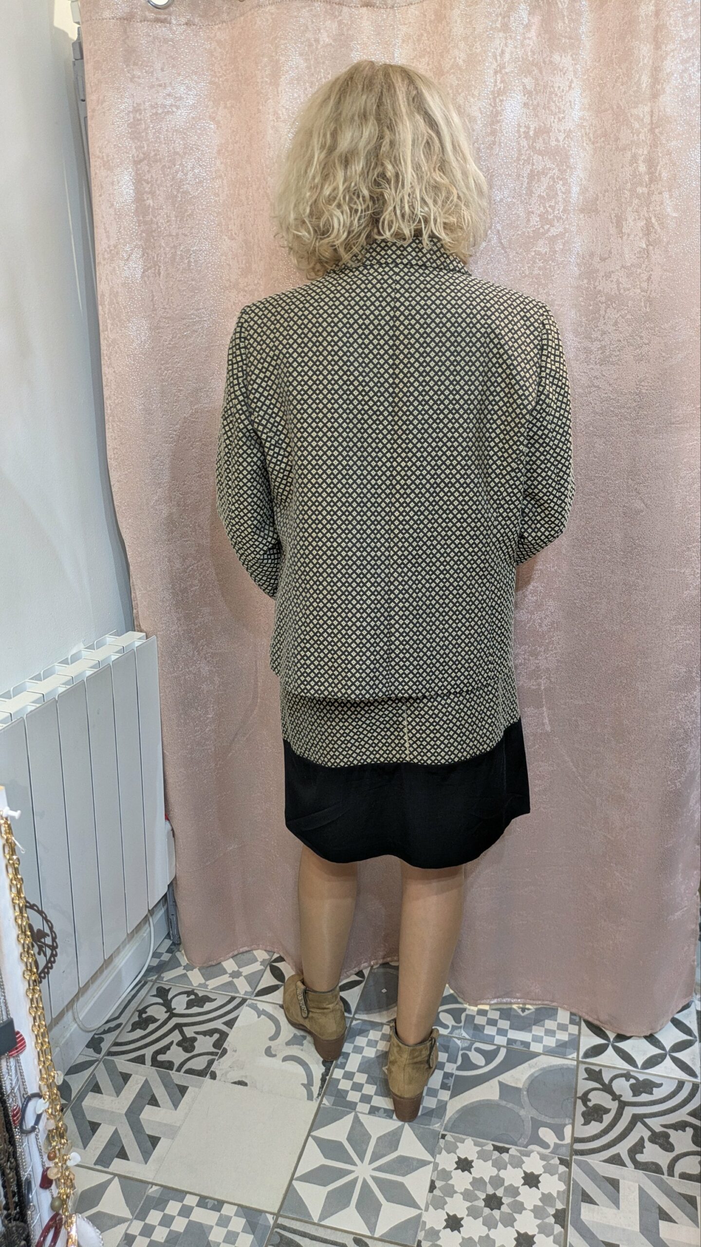 tailleur 1.2.3 beige et marron taille 46 – Image 8