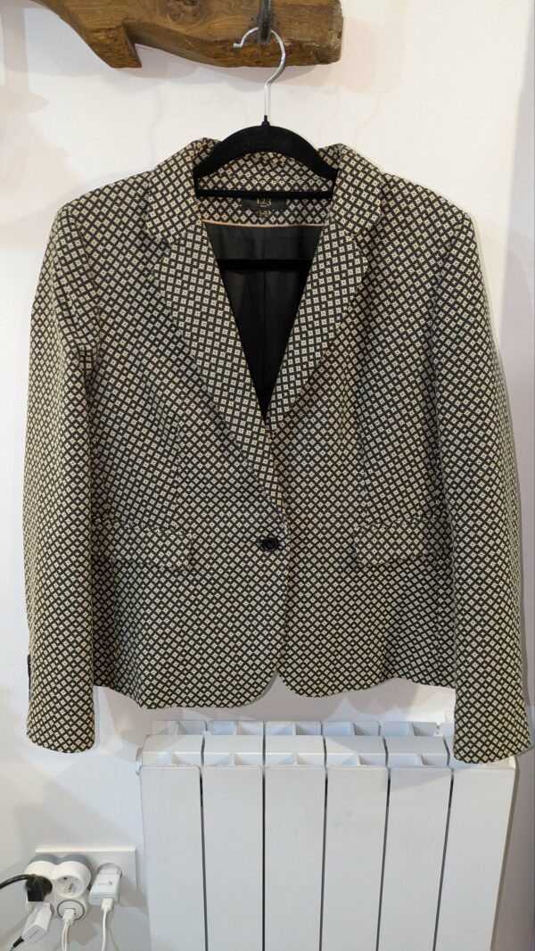 tailleur 1.2.3 beige et marron taille 46