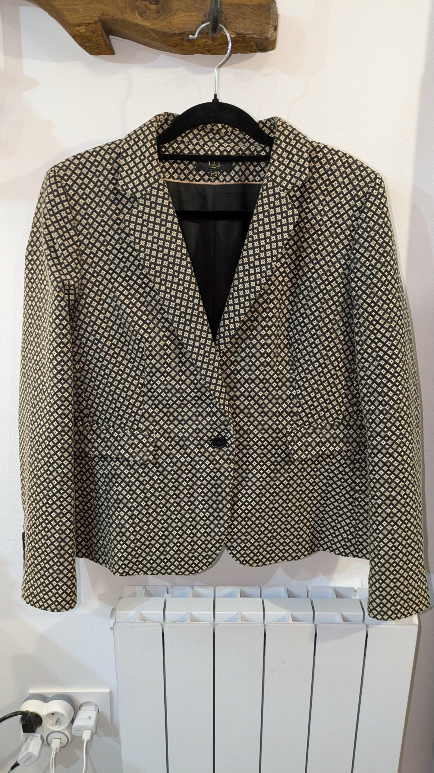 tailleur 1.2.3 beige et marron taille 46