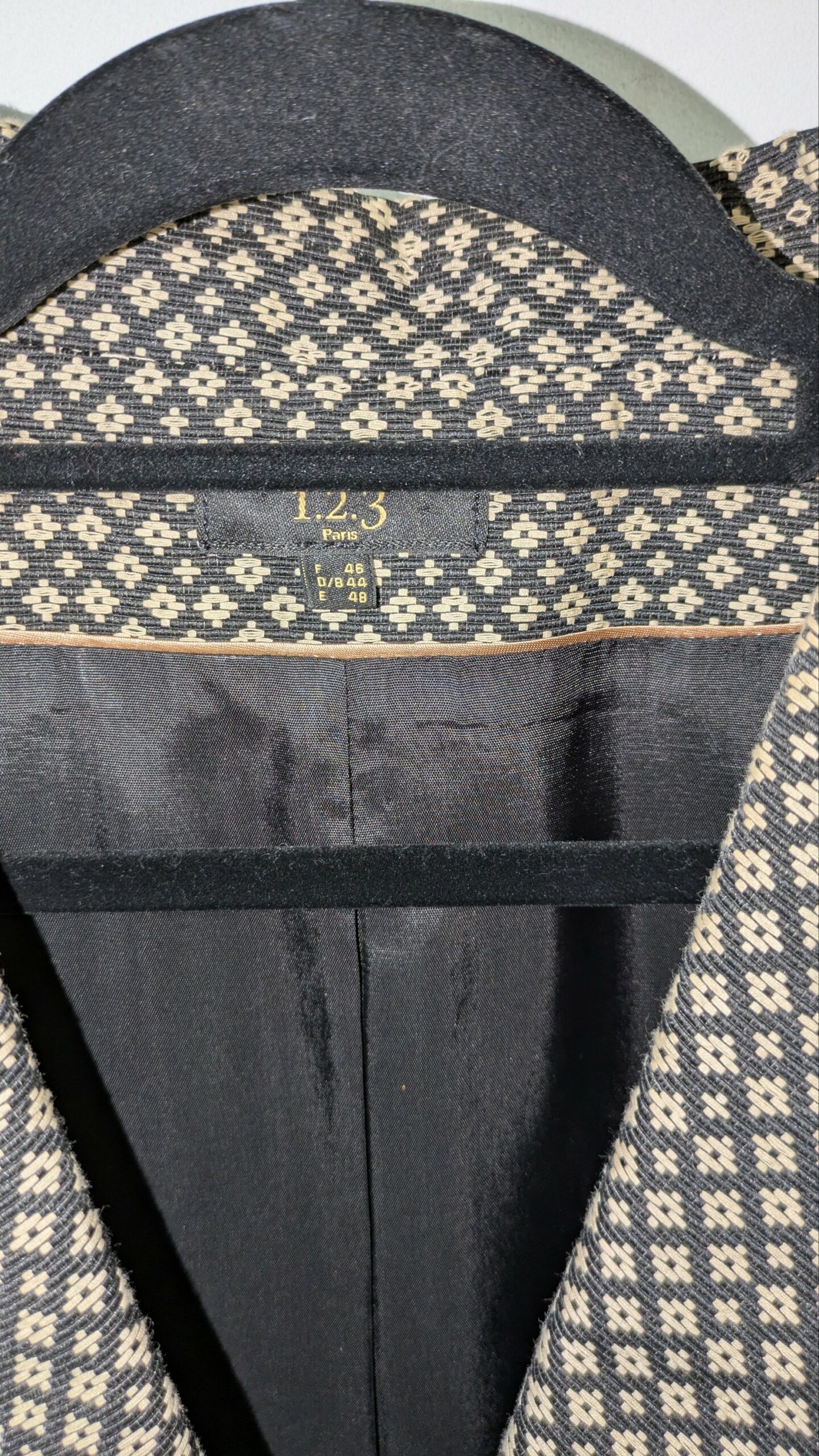 tailleur 1.2.3 beige et marron taille 46 – Image 6