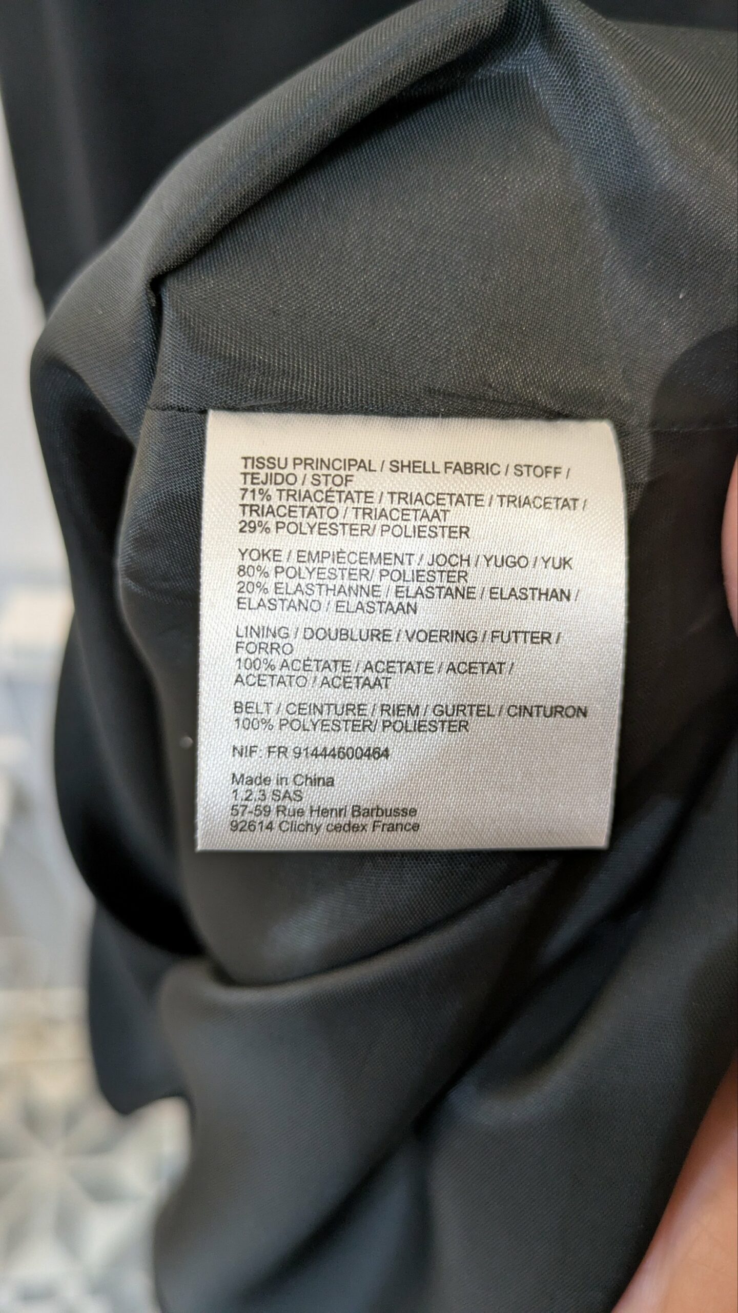 robe noire 1.2.3 taille 44 – Image 8
