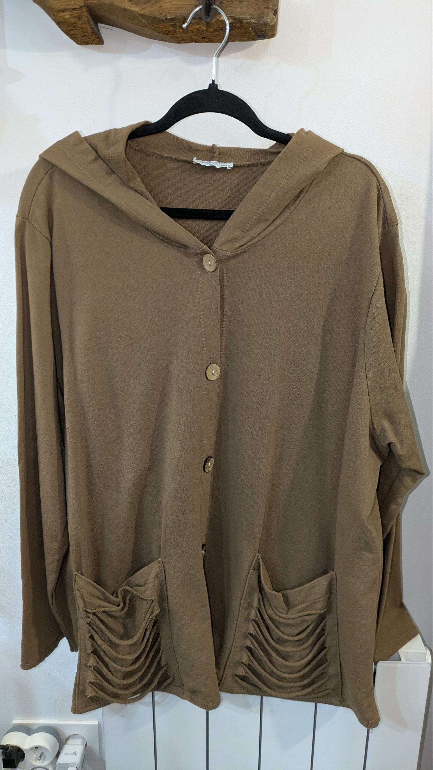 gilet à capuche marron PIMENT ROUGE taille 50/52 – Image 5