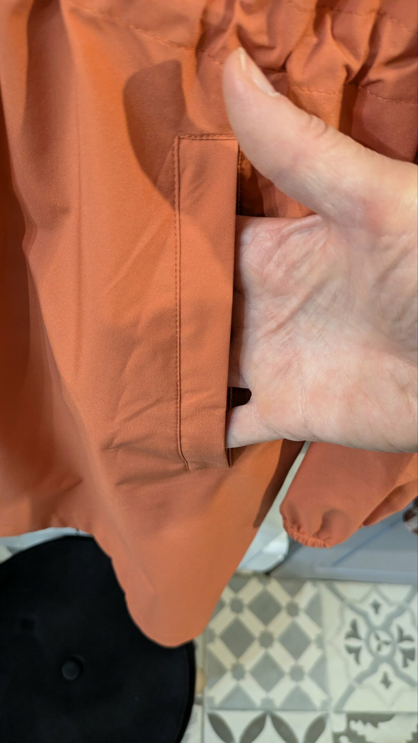 veste imperméable terracotta FLOTTE taille L – Image 4