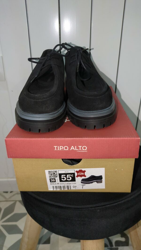 chaussures noires neuves TIPO ALTO pointure 38 – Image 5