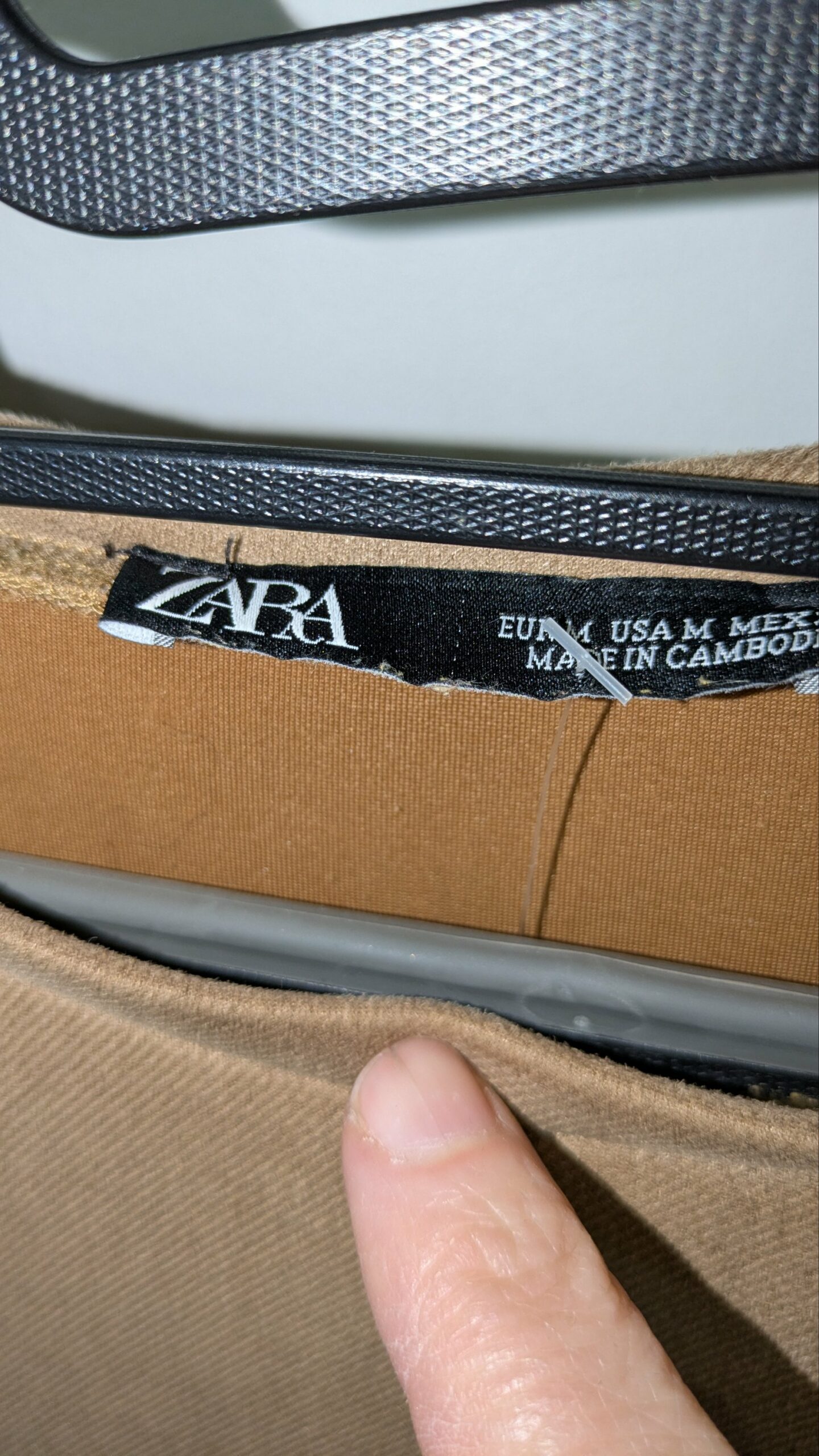 robe beige en suédine ZARA taille M – Image 2