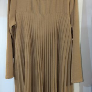 robe marron plissée taille L