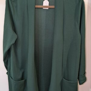 veste bord à bord vert foncé taille 40