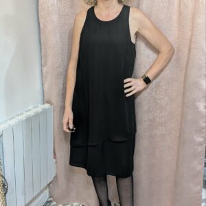 robe noire asymétrique Grain de malice taille 44