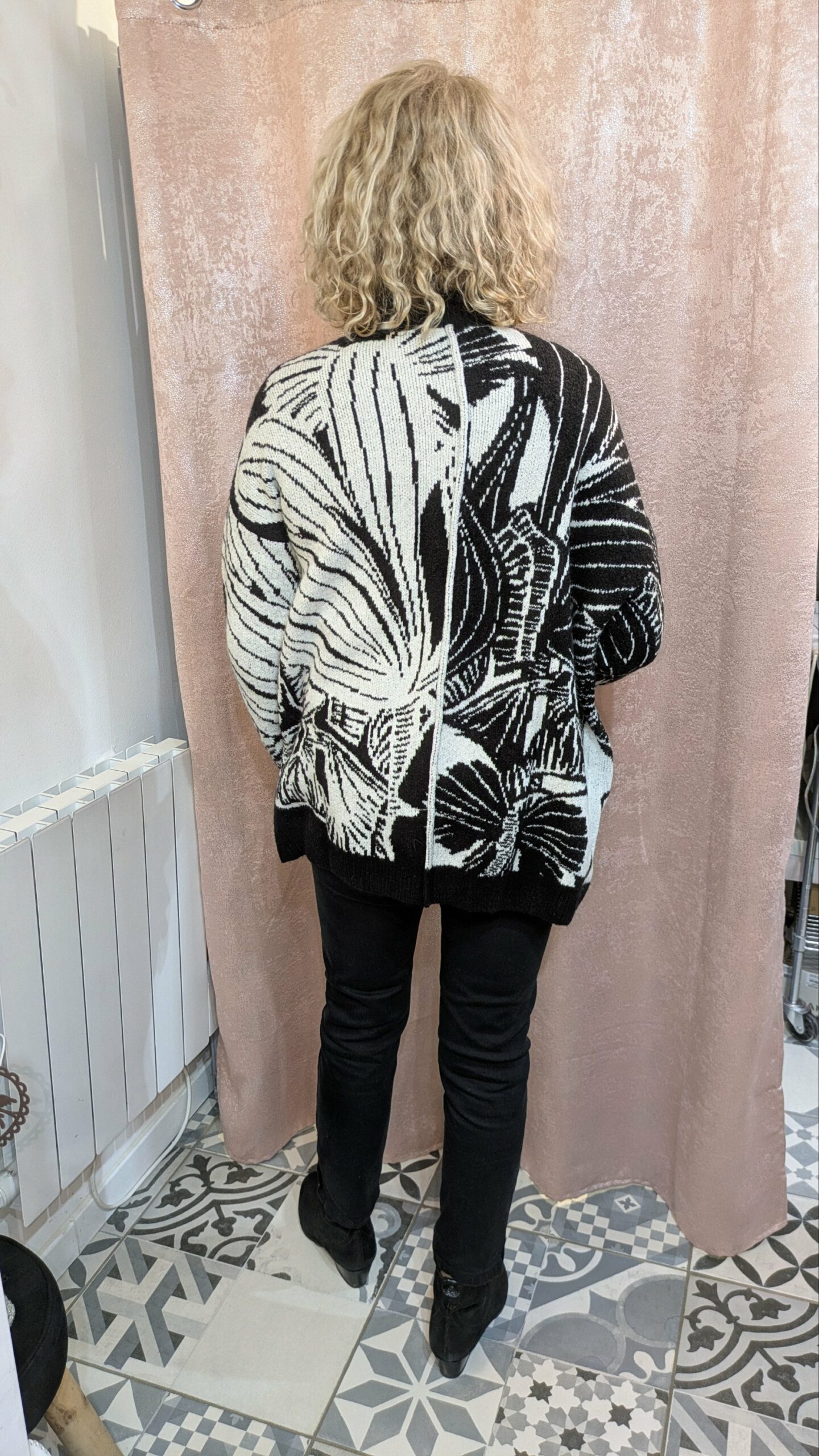 gilet noir et blanc Desigual taille 40 – Image 4