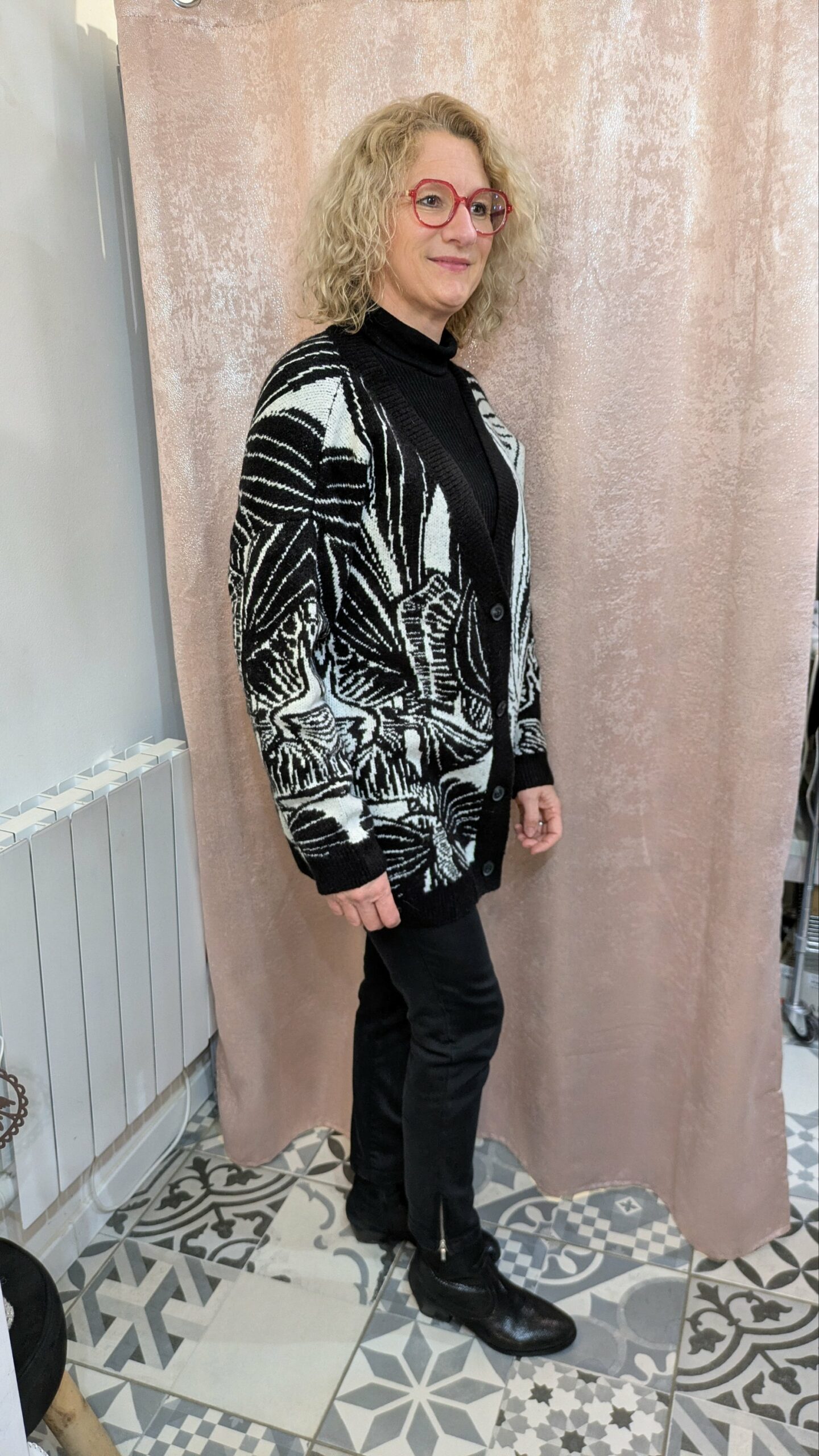 gilet noir et blanc Desigual taille 40 – Image 5