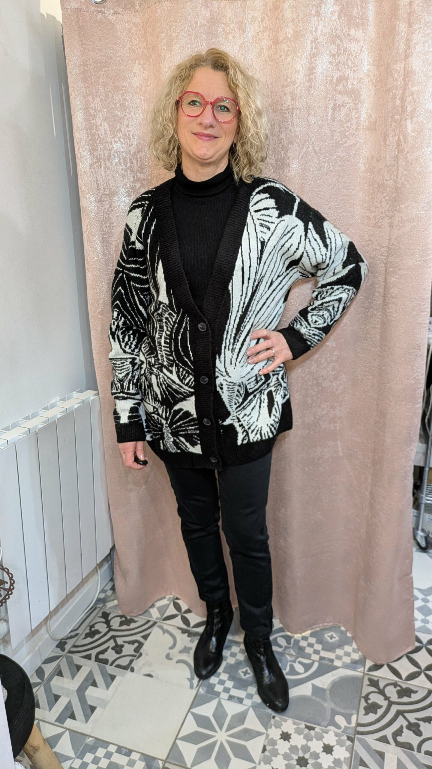 gilet noir et blanc Desigual taille 40 – Image 6