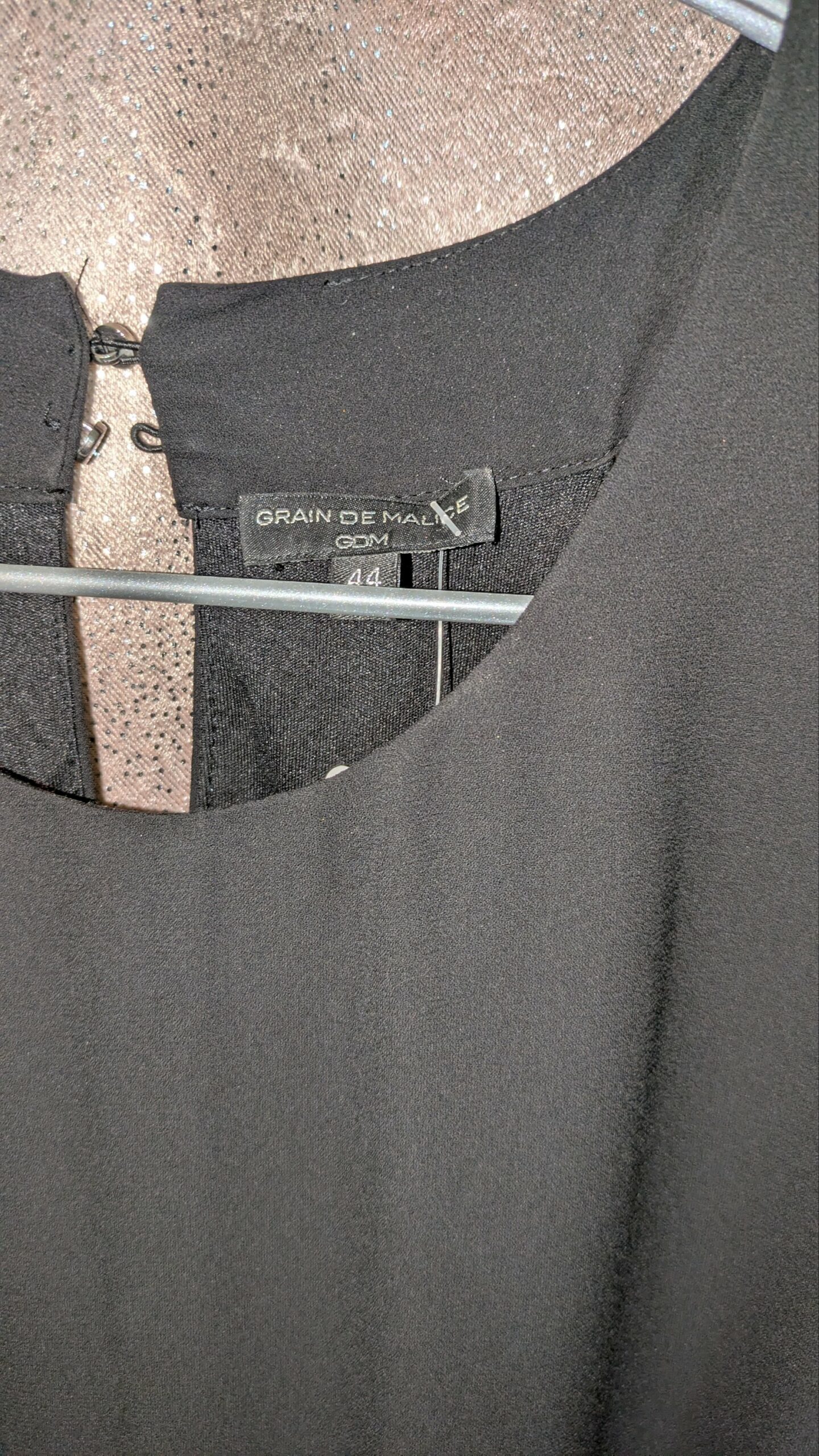 robe noire asymétrique Grain de malice taille 44 – Image 5