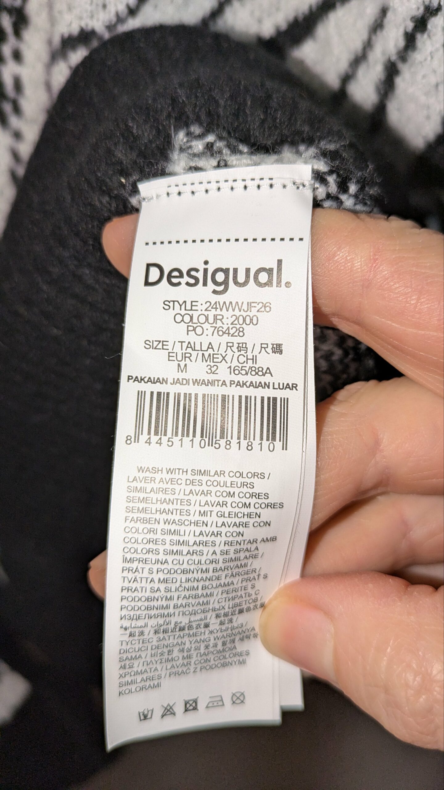 gilet noir et blanc Desigual taille 40 – Image 8