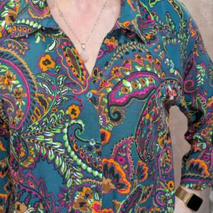 chemise imprimé paisley taille 46