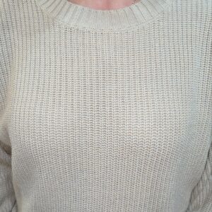 pull oversize coton beige HOLLISTER taille XS