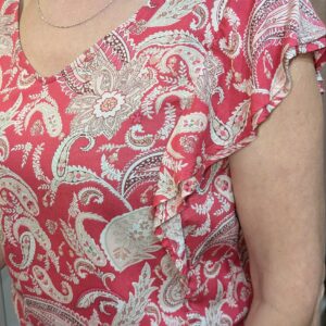 blouse rose et blanche GRAIN DE MALICE taille 38