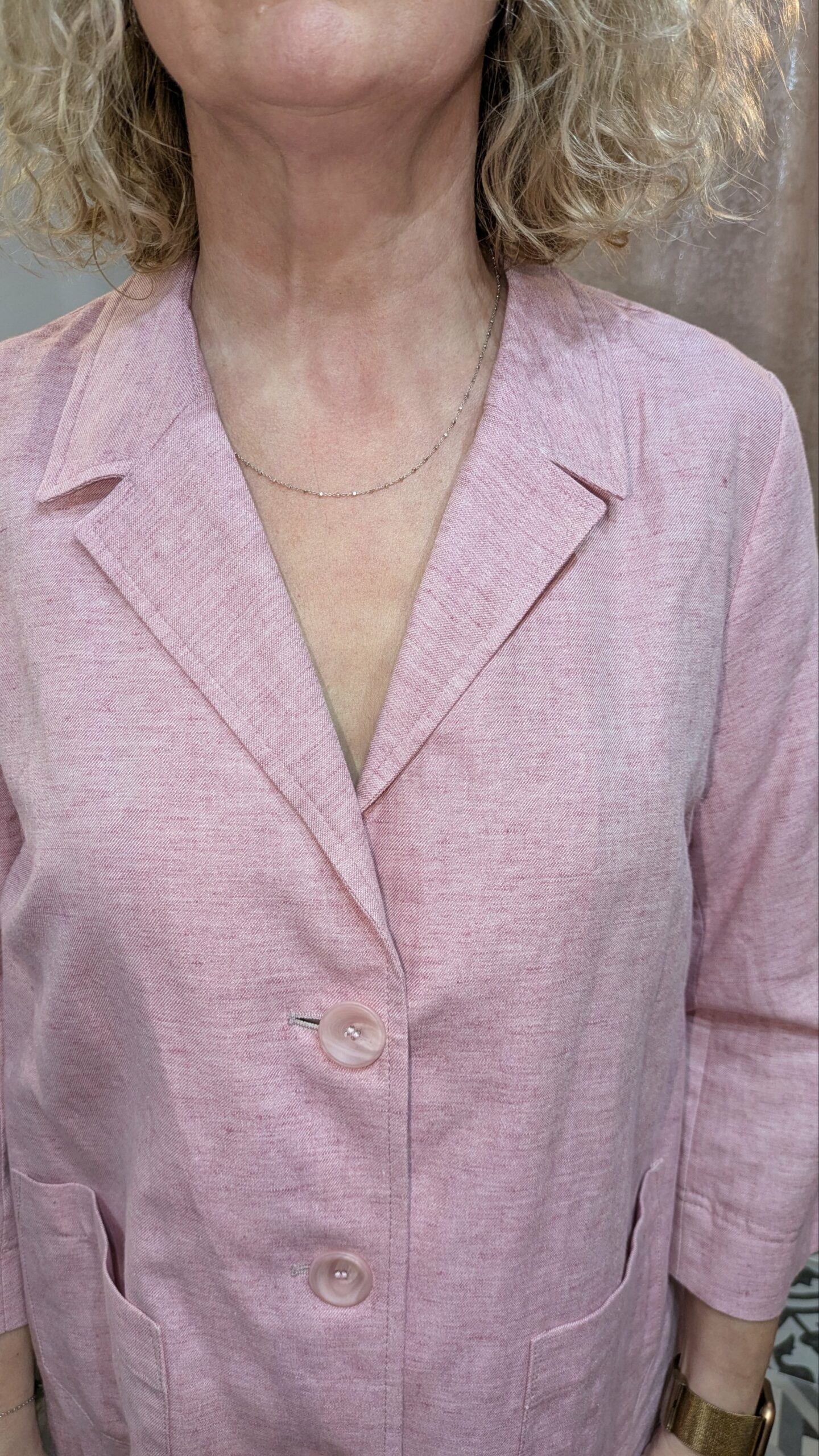 veste rose en lin BUGATTI taille 40