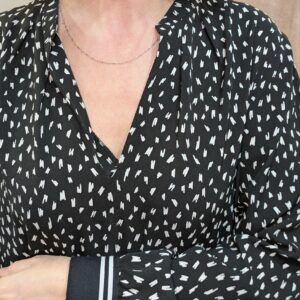 blouse noire et blanche COP COPINE taille 44