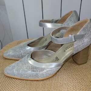 escarpins gris et argent J.METAYER pointure 40