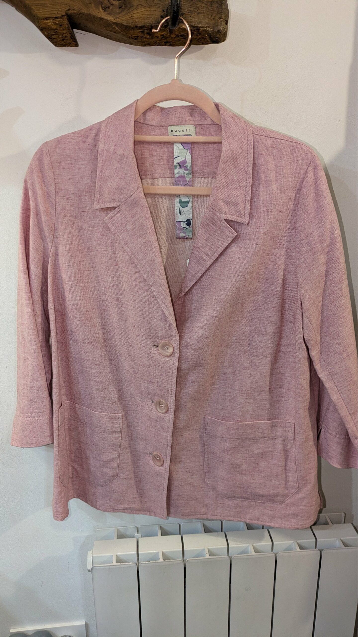veste rose en lin BUGATTI taille 40 – Image 3