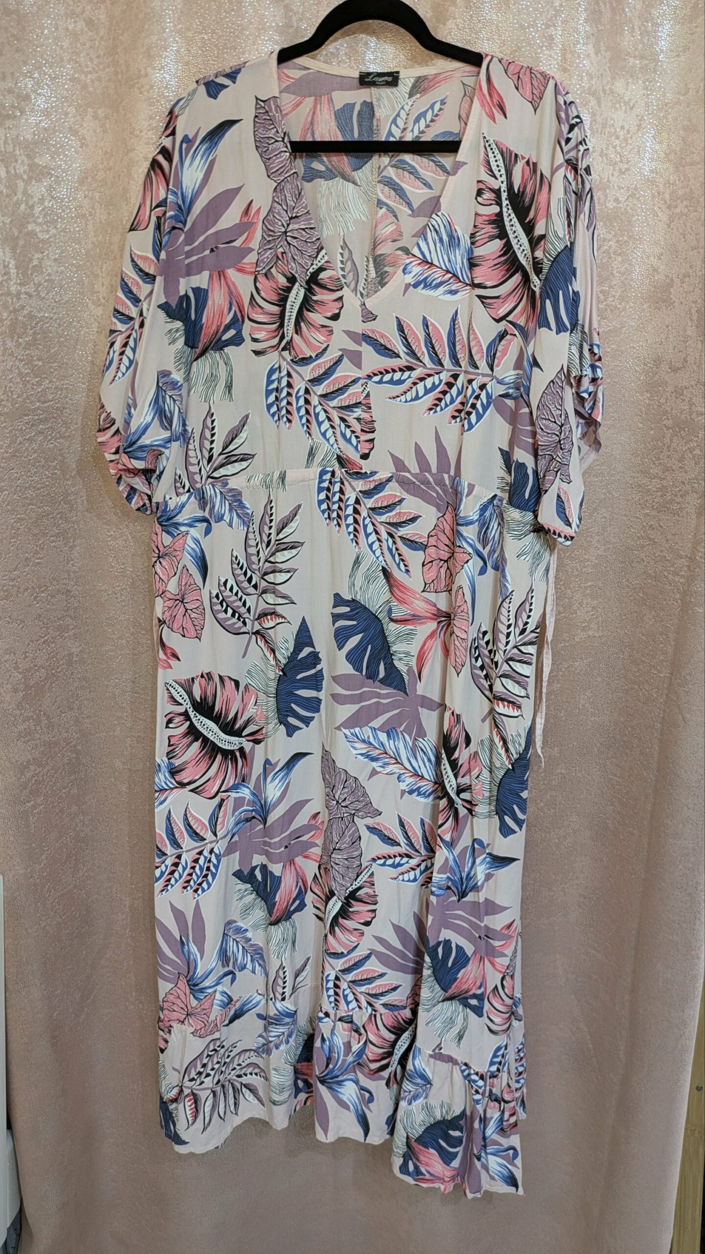 robe longue fleurie LAURA PARIS taille 54/56 – Image 3