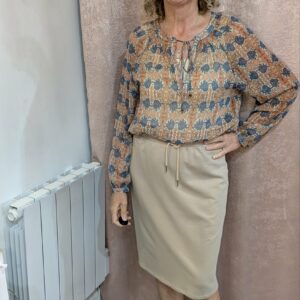 jupe droite beige CAMAÏEU taille 38