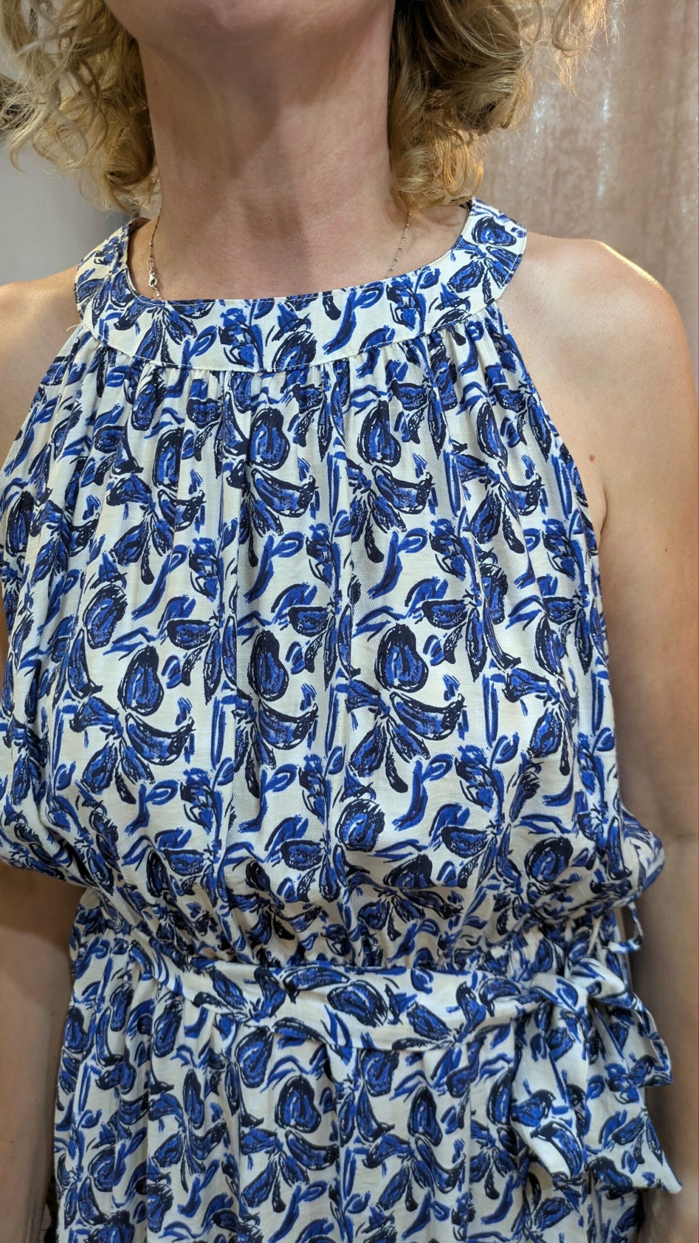 robe bleue et blanche C FLO taille 42/44 – Image 4