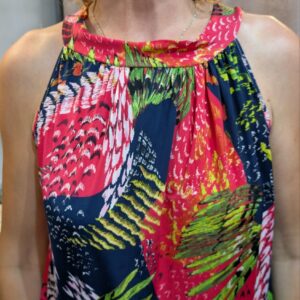 top fleuri sans manches taille 44/46