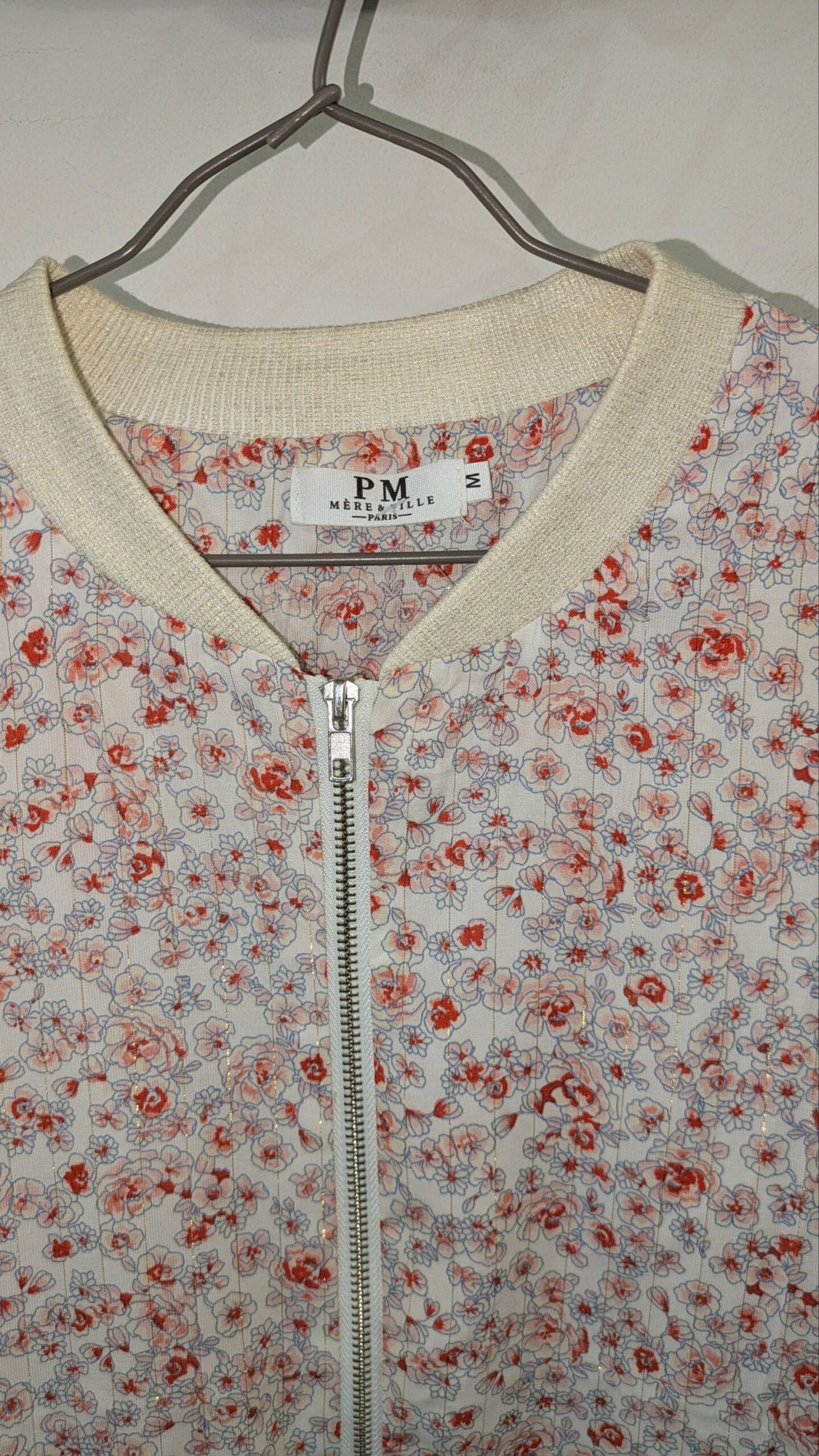 blouson fleuri MÈRE ET FILLE taille M – Image 7