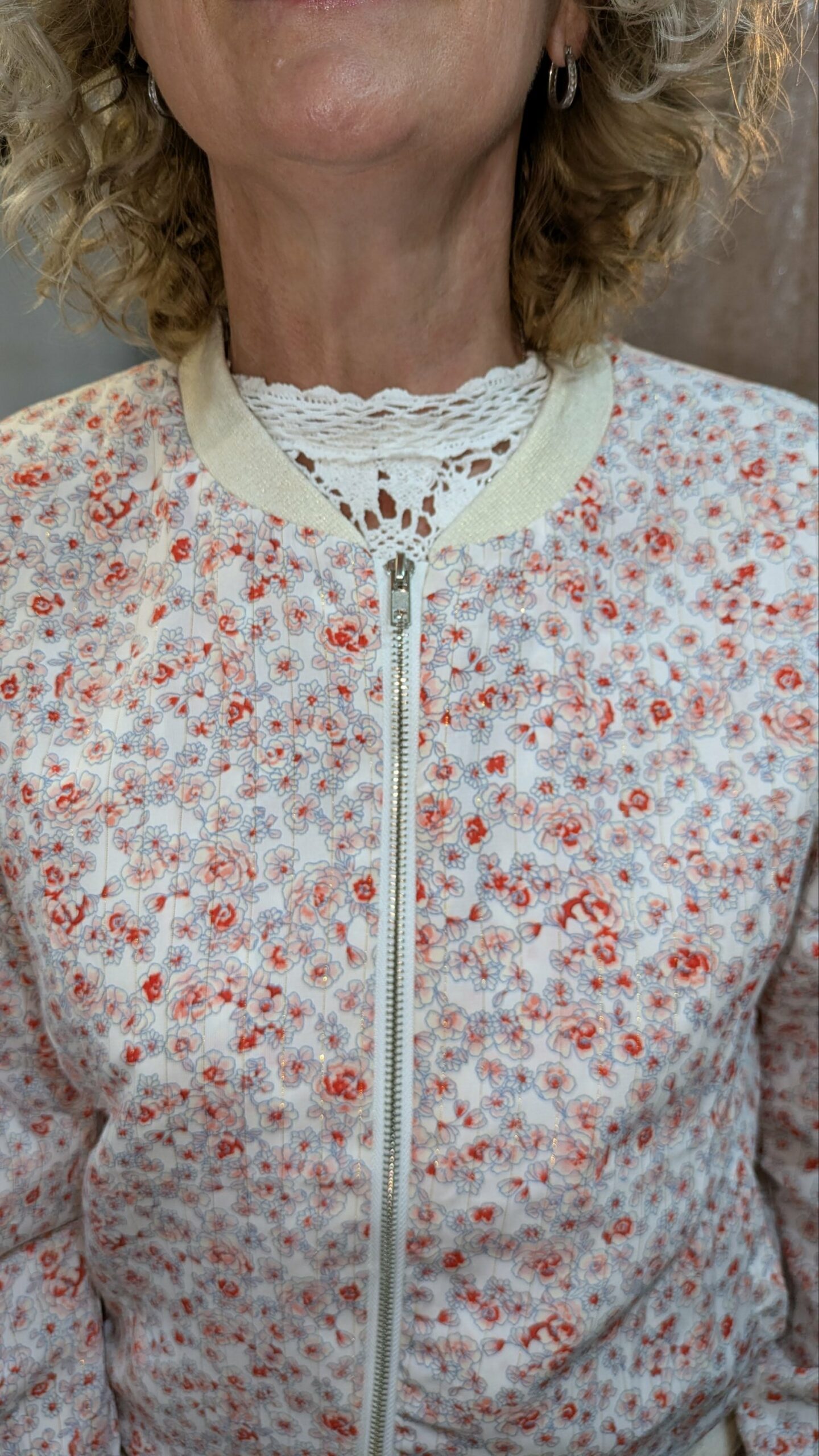 blouson fleuri MÈRE ET FILLE taille M