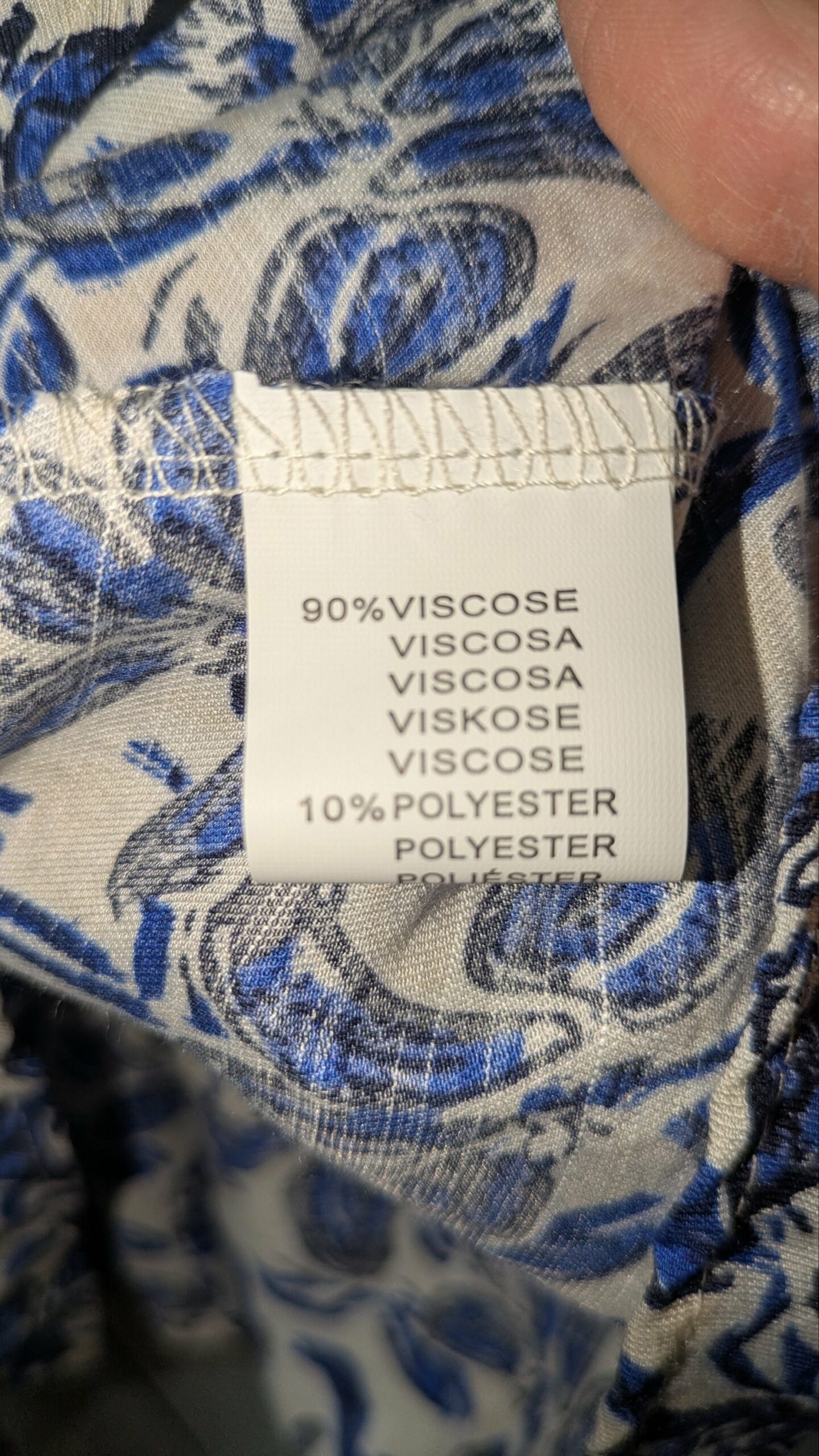 robe bleue et blanche C FLO taille 42/44 – Image 5