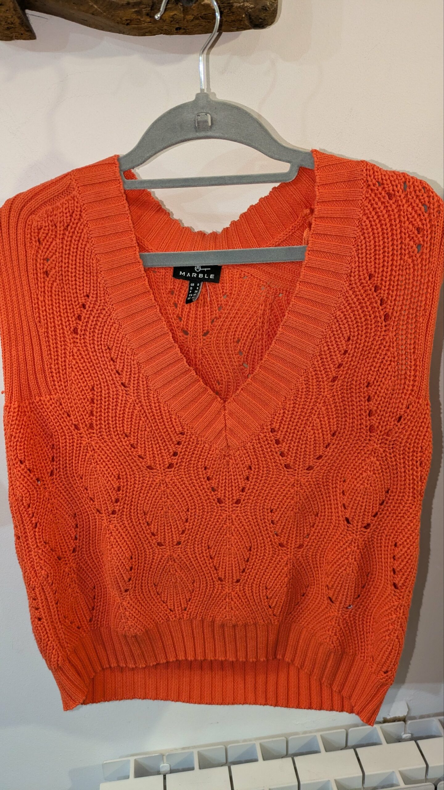 pull sans manches orange MARBLE taille 38 – Image 6