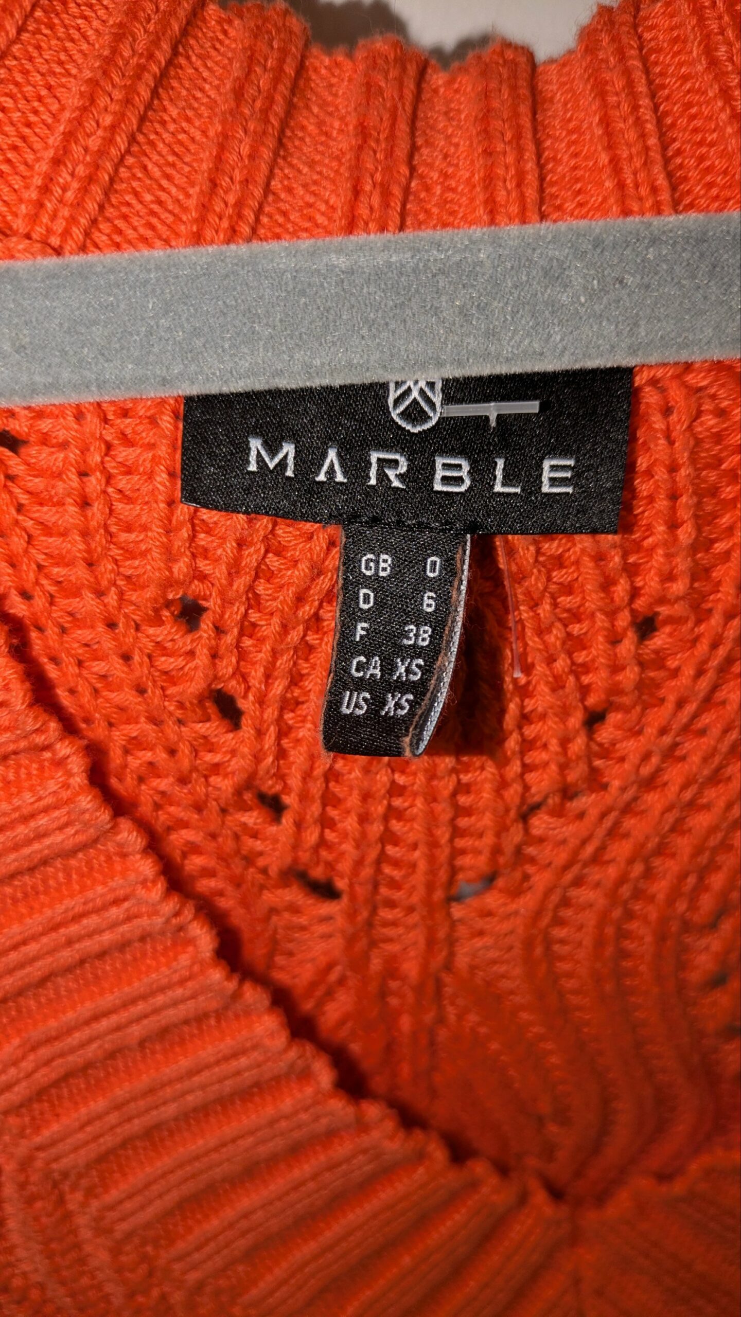 pull sans manches orange MARBLE taille 38 – Image 4