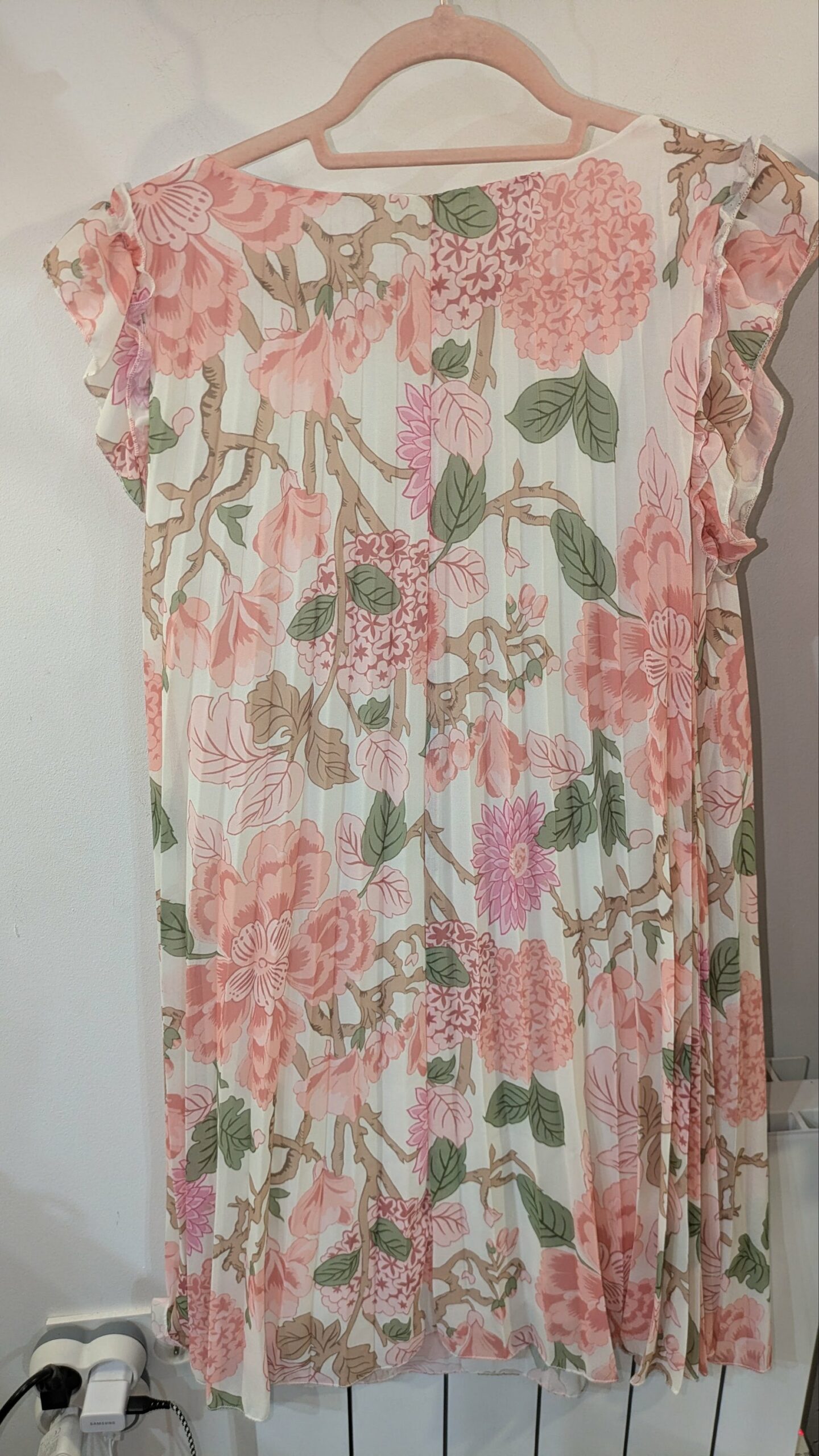 robe fleurie plissée ITALIAN STYLE taille 42/44 – Image 7