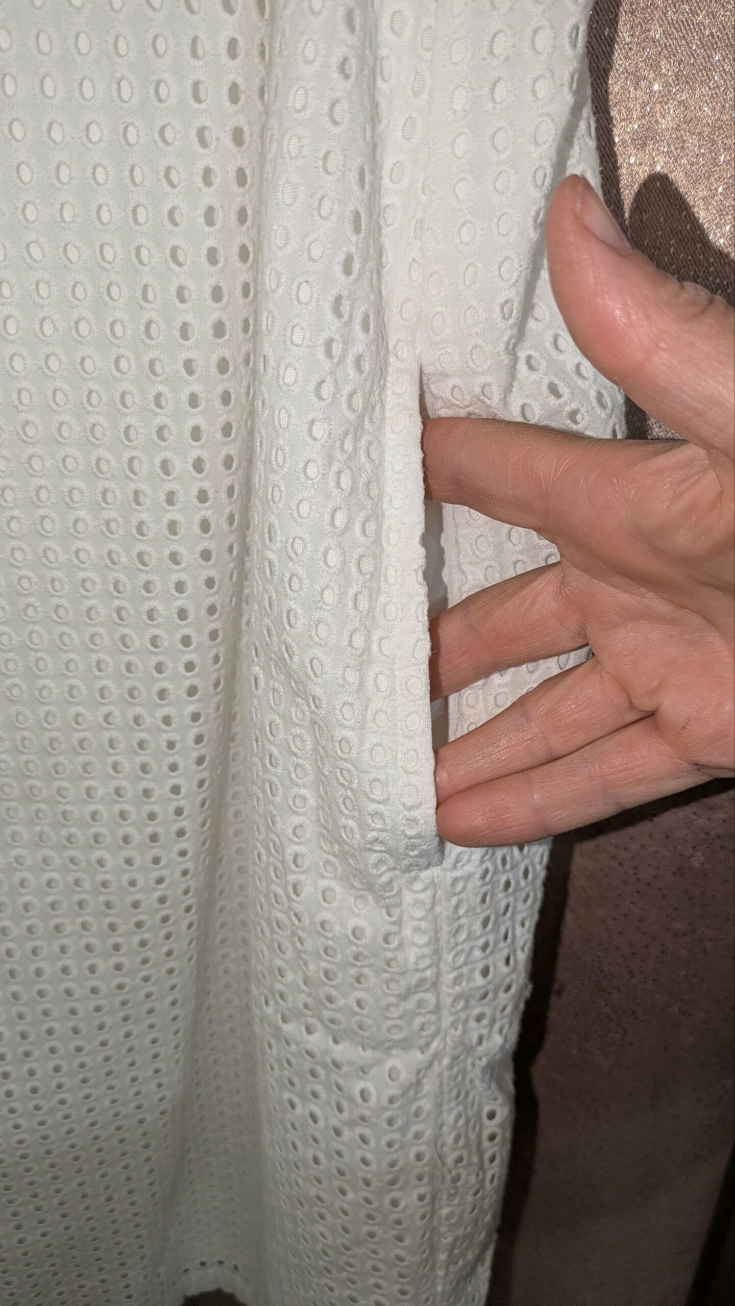 robe blanche CACHE CACHE taille 42/44 – Image 2